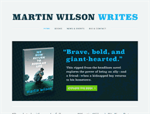 Tablet Screenshot of martinwilsonwrites.com